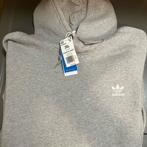 Heather Gray, Men’s Adidas Hoodies. XXL. NWT.